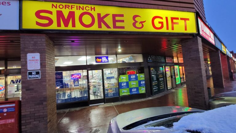 Storefront of Norfinch Smoke & Gift