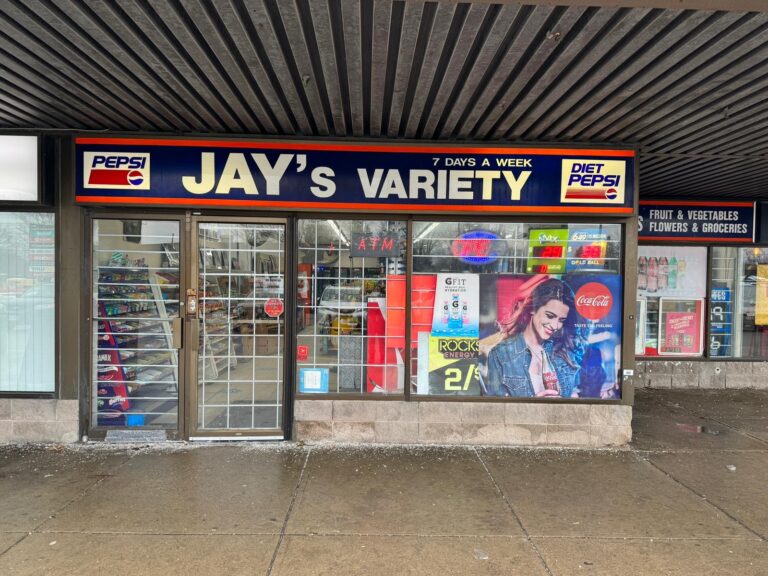 Storefront of Jay’s Variety Store