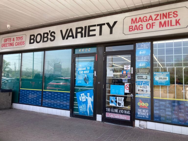 Storefront of Bob’s Variety