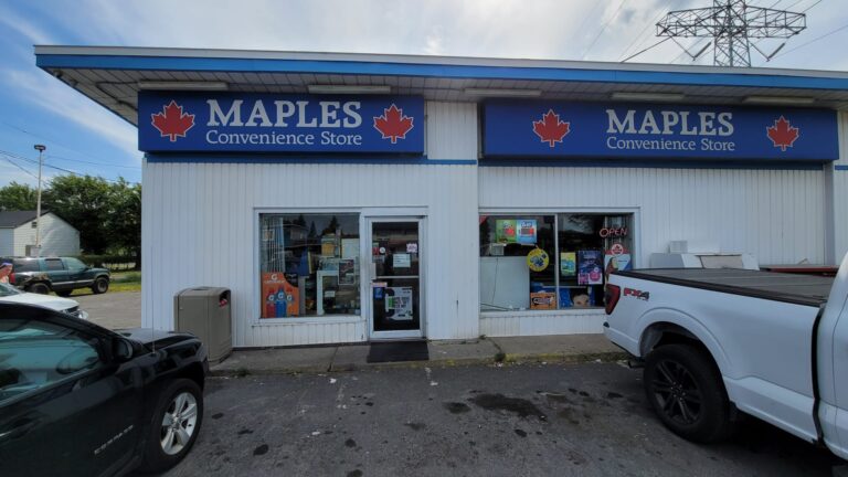 Storefront of Maples Convenience Store