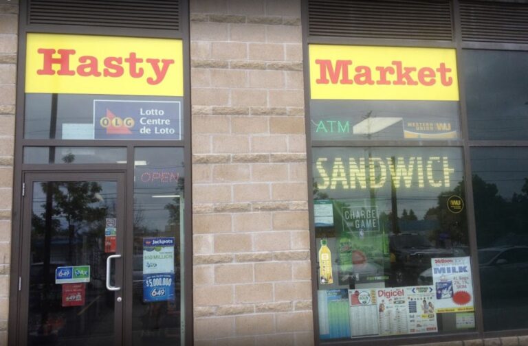 Storefront of Hasty Market