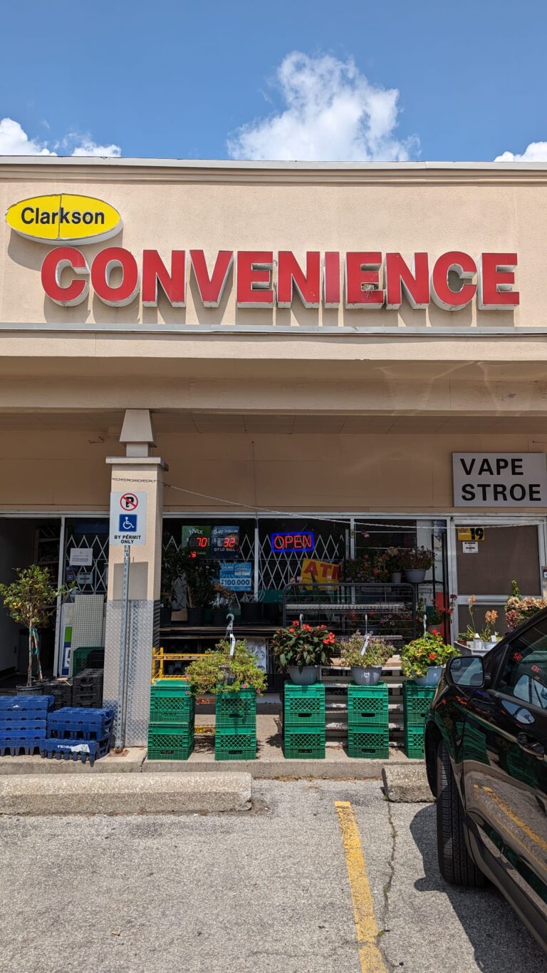 Storefront of Clarkson Convenience