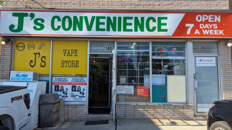 Storefront of J’s Convenience