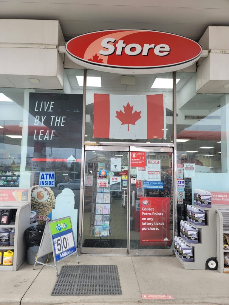 Storefront of Petro-Canada & Car Wash