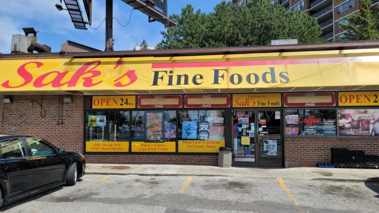 Storefront of Saks Fine Foods