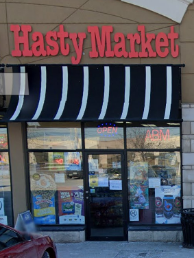 Storefront of Hasty Market
