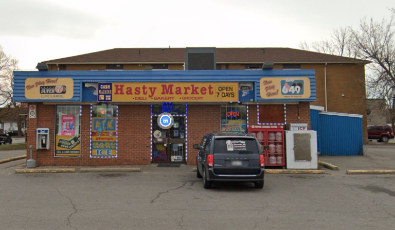 Storefront of Hasty Market
