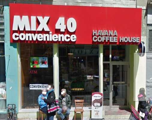 Storefront of Mix 40 Convenience Toronto