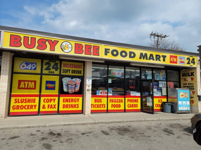 Storefront of Busy Bee Convenience