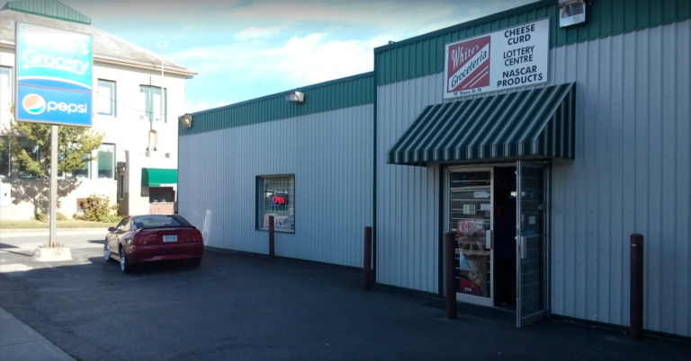 Storefront of White’s Grocery