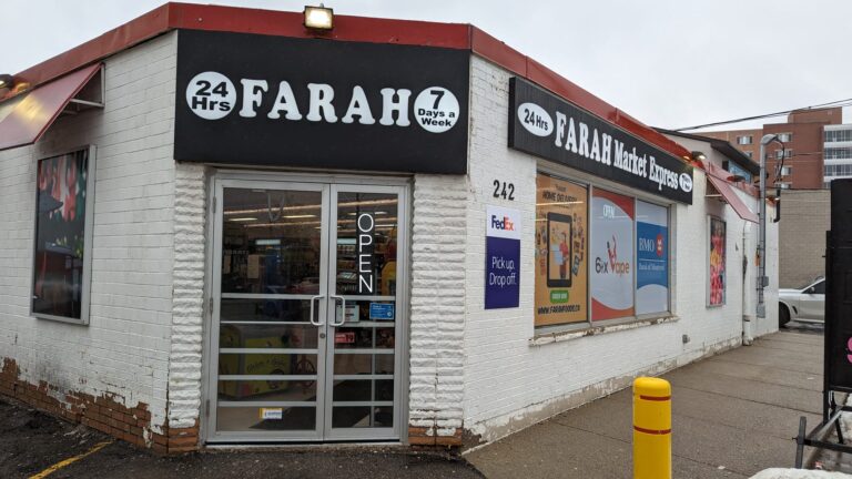 Storefront of Farah Market Express