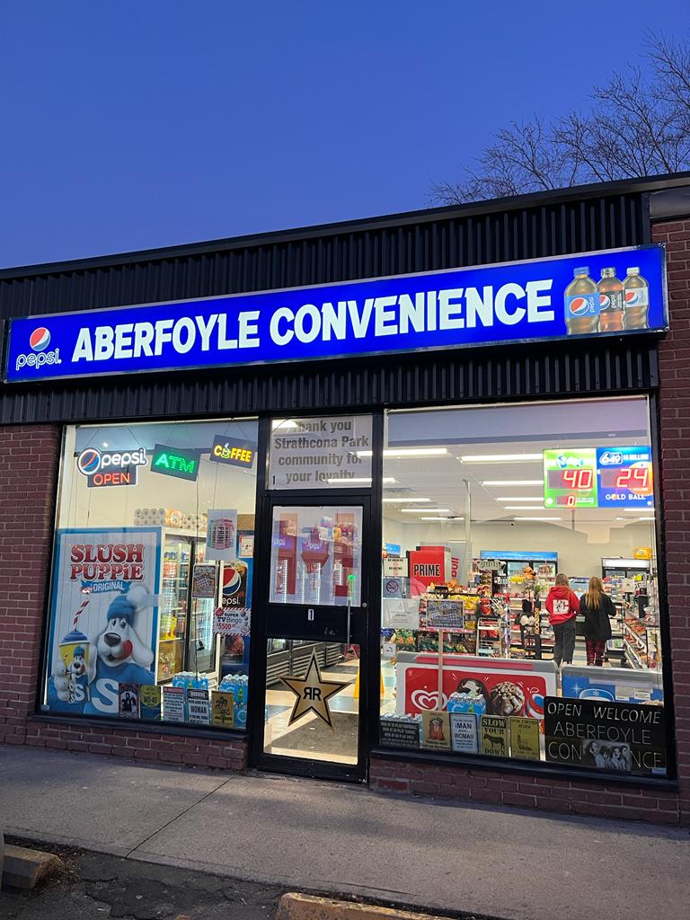 Storefront of Aberfoyle Conv