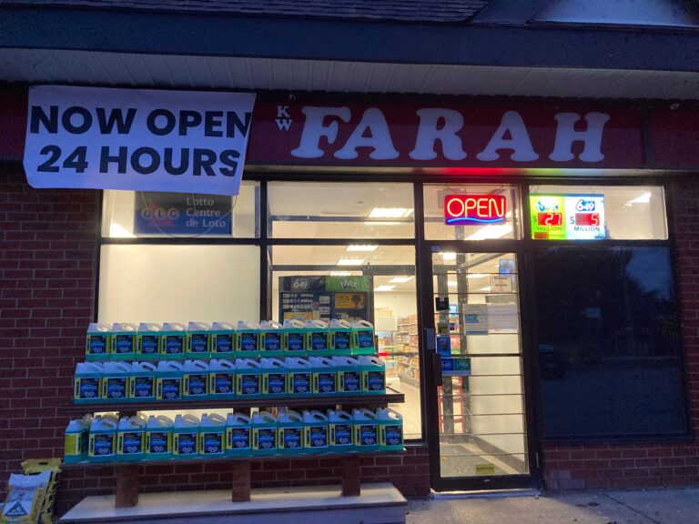 Storefront of Farah Foods