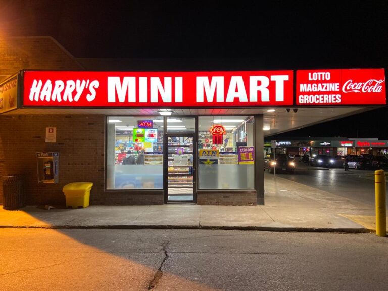 Storefront of Harry’s Mini Mart