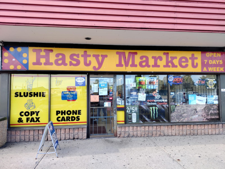 Storefront of Hasty Market