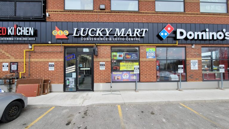 Storefront of Lucky Mart