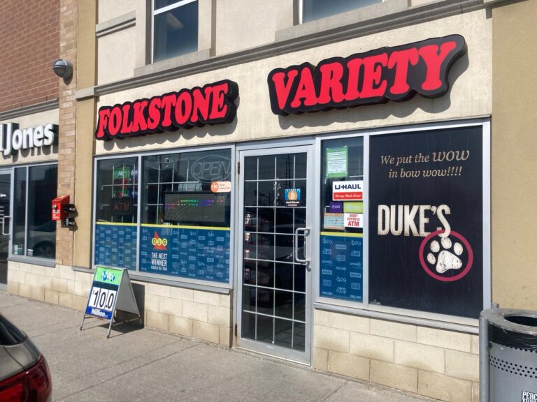 Storefront of Folkstone Variety