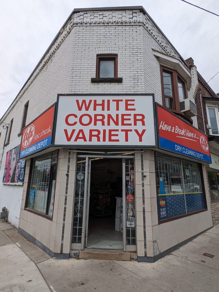 Storefront of White Corner Variety