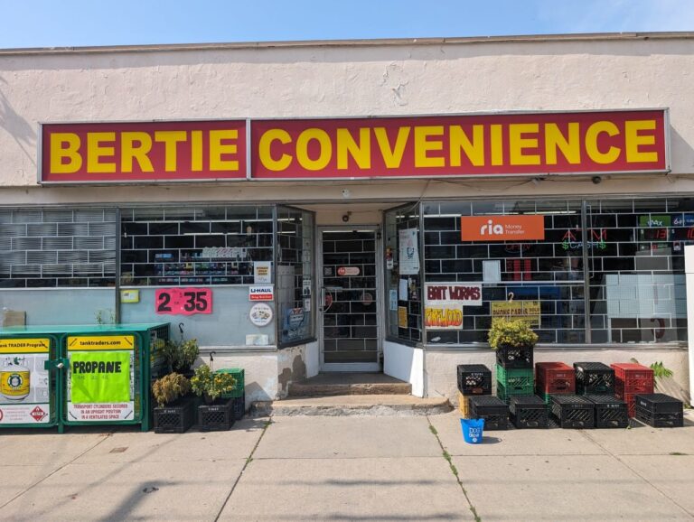 Storefront of Bertie Convenience