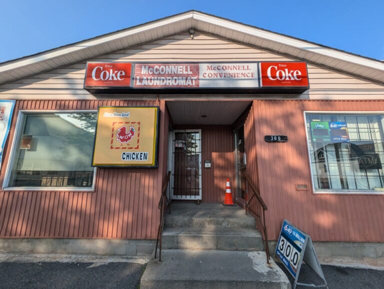 Storefront of McConnell Laundromat