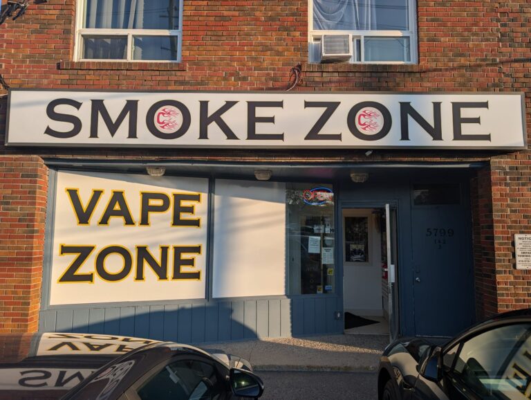 Storefront of Smoke Zone