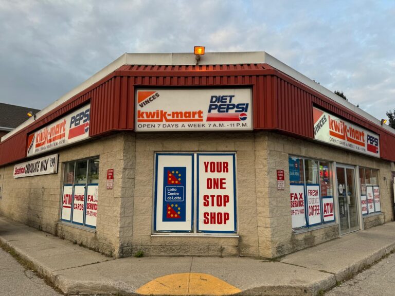 Storefront of Vinces Kwik Mart