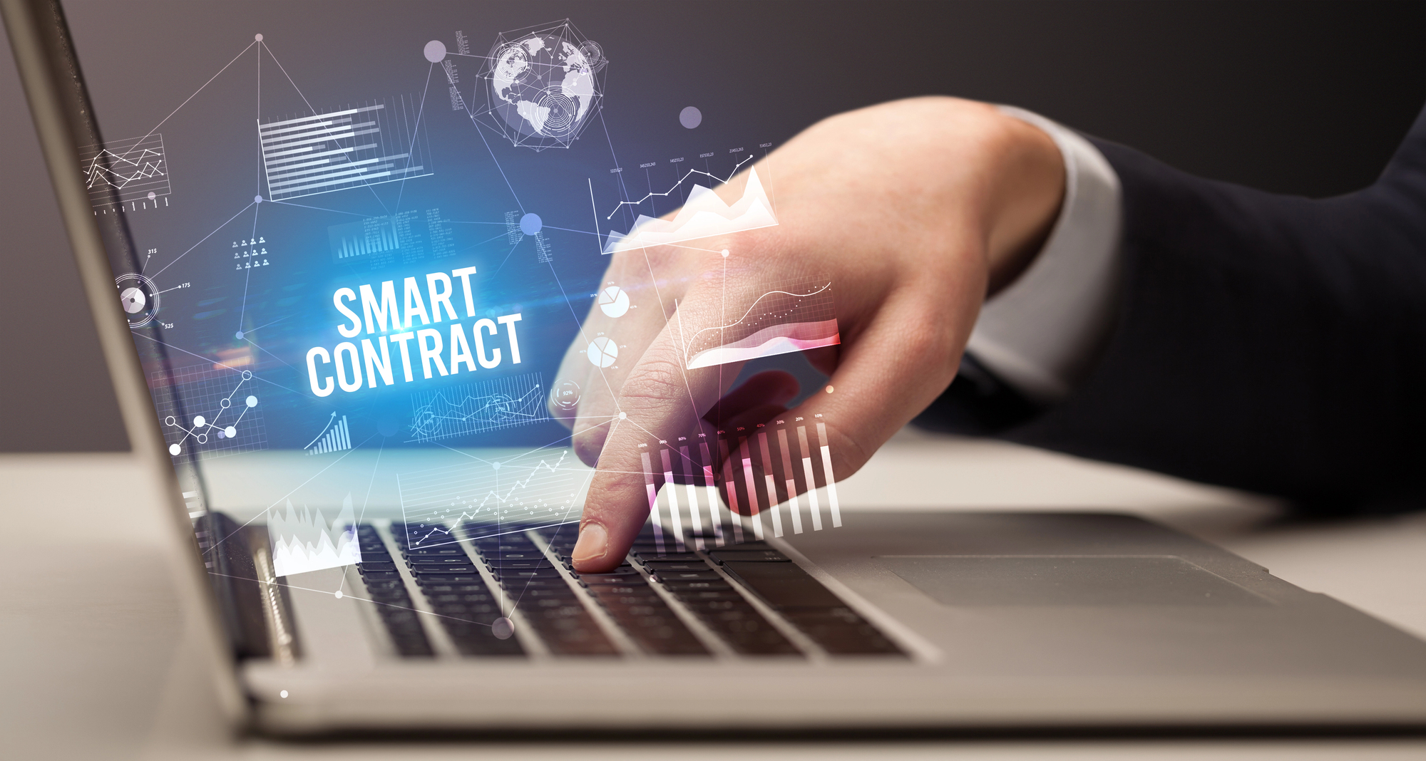 Smart contract technology automating blockchain transactions and digital agreements